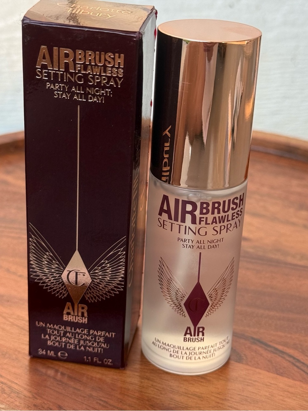 NEW Charlotte Tilbury Airbrush Flawless Setting Spray - 34 ml / 1.1 fl oz.
